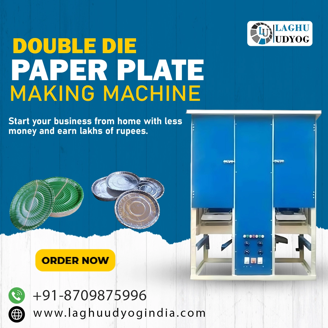 double die paper plate machine